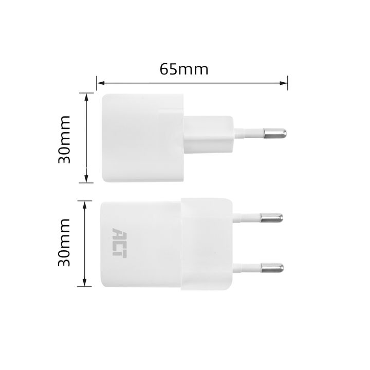 Oplader act compact met power 20w iphone 12 13 wit(ac2120) - 3