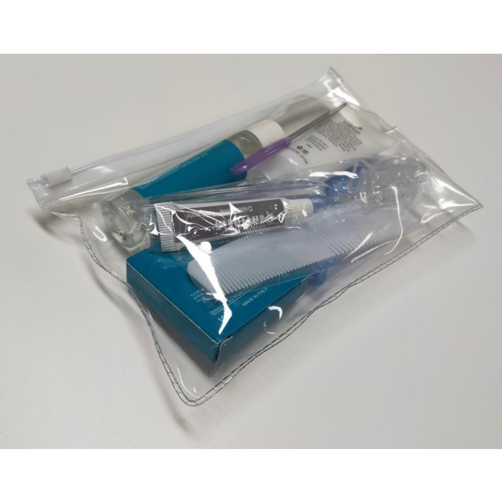Etui met 7-delige inhoud, inzetbaar reisset/gastentasje (1 stuk) - 0