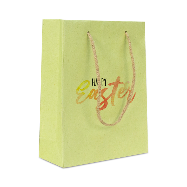 Luxe pasen tassen,Happy Easter, 30,5+10x40,5cm, 100st) - 0