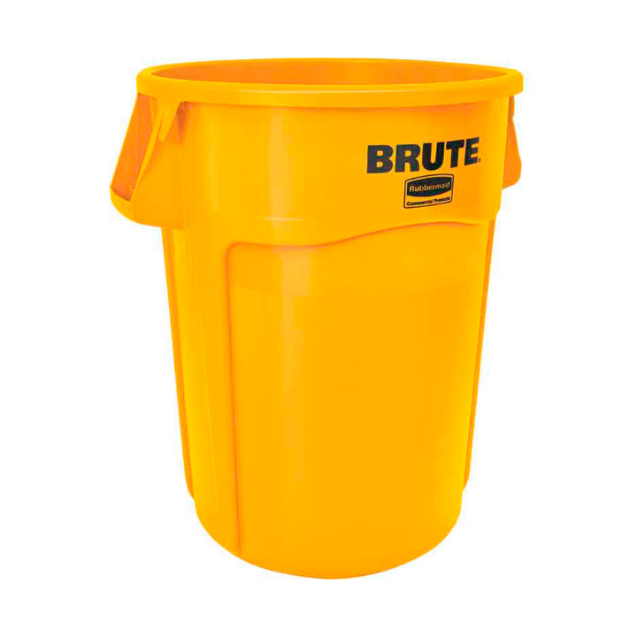 Rubbermaid Brute, afvalbak, 167 liter, geel, VB 002643 - 0