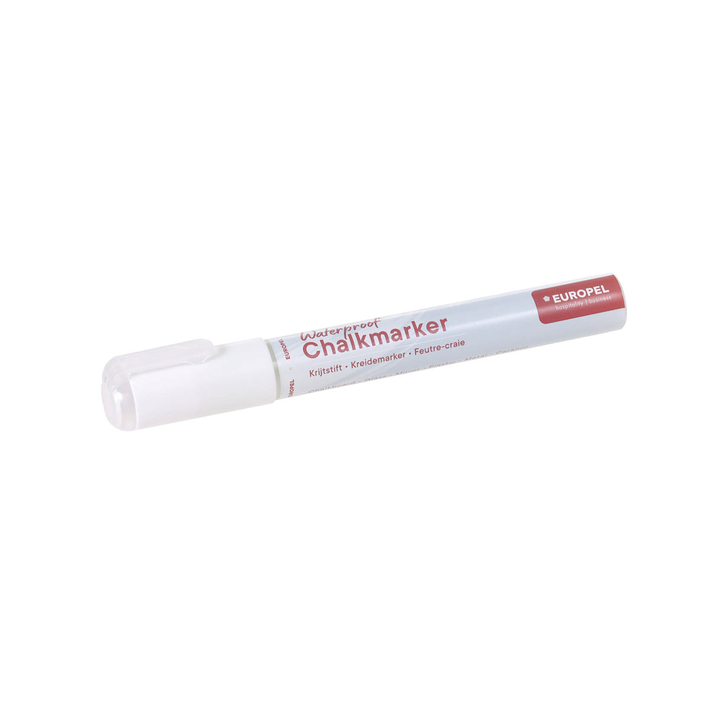 Krijtstift europel watervast 3-6mm wit(356513) - 2