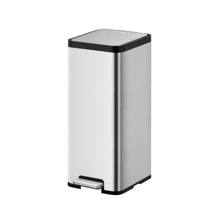 Eko Ecomaid, pedaalemmer, 30 liter, grijs mat RVS, VB 913930 - 0