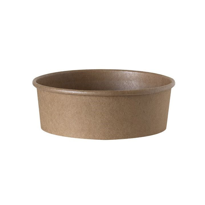Kraft saladeschaal, PE coating, 1100ml, Ø184mm (300 stuks) - 0