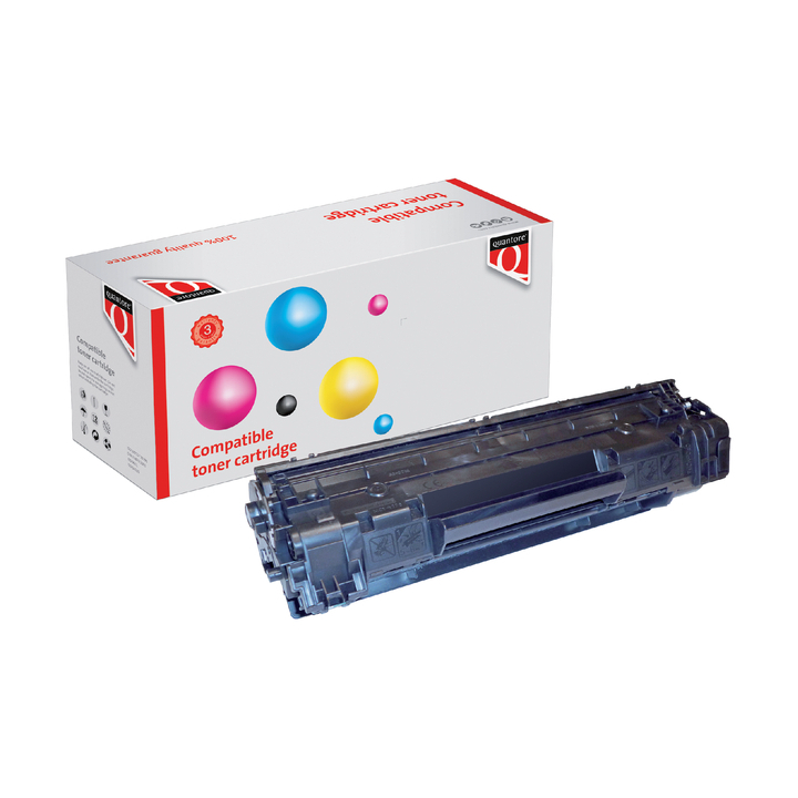 Tonercartridge Quantore alternatief tbv hp ce285a jumbo zwart(pro2230x) - 0