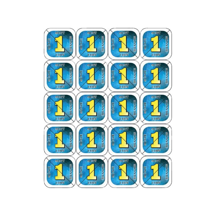 Combicraft, kunststof breekmunten, blauw, 201403 (200 stuks) - 1