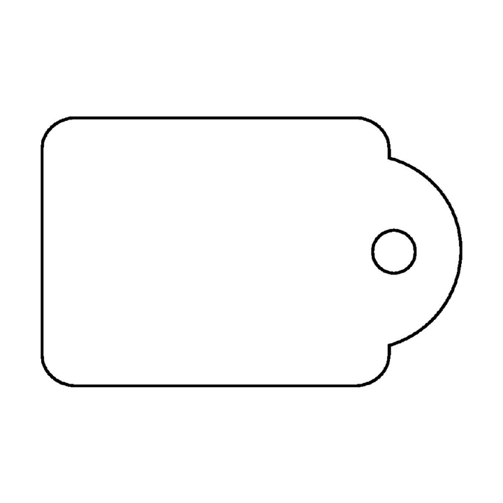 Label apli karton nr392 36x53mm wit - 0