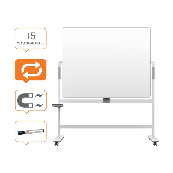 Whiteboard nobo move meet kantelbaar 1500x1200mm(1915645) - 3