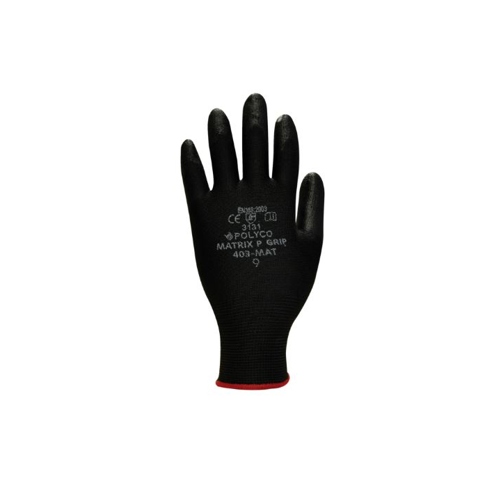 Handschoen, katoen met PU coating, M (240 stuks) - 0