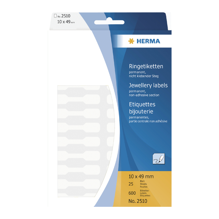 Etiket herma 2510 10x49mm 600st - 0