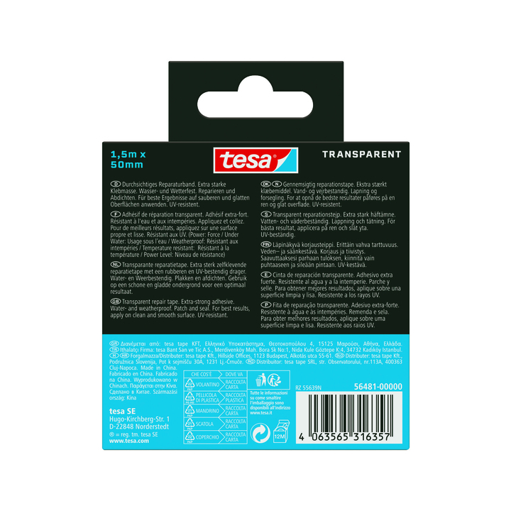 Reparatietape tesa onderwater tr 50mmx1.5m(56481-00000-00) - 1