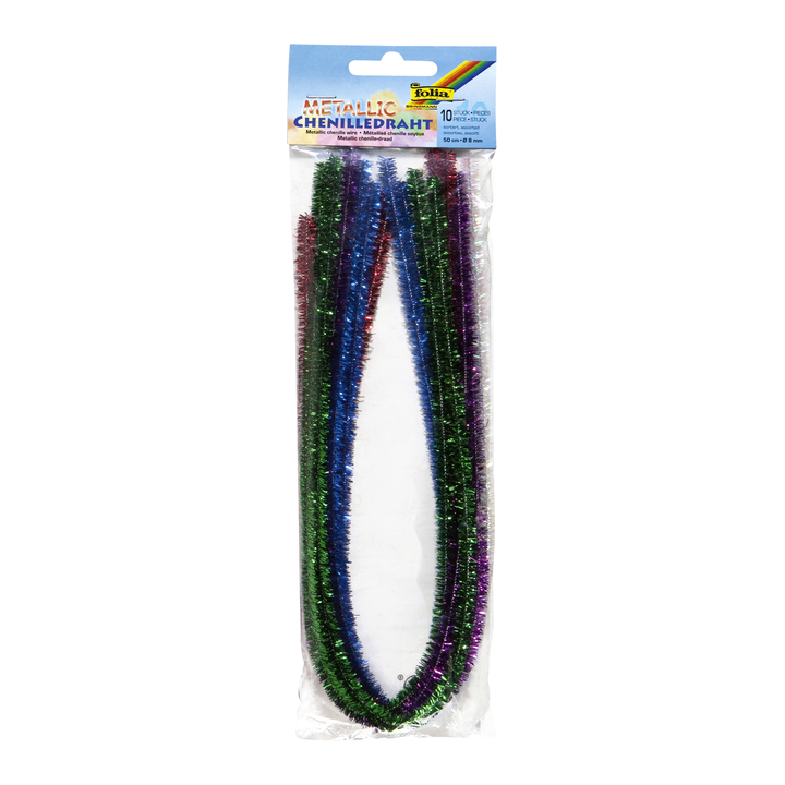 Draad chenille folia metallic assorti(77869) - 0