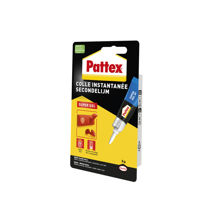 Secondenlijm pattex super gel 3gr - 1