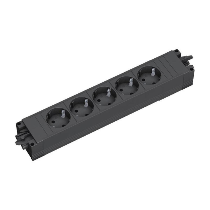 5x 230VSTEP BASE stroom / contactblok - direct koppelbaar zw - 0
