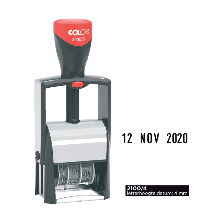 Colop Classic 2100, datumstempel, 4mm, kussen zwart - 0