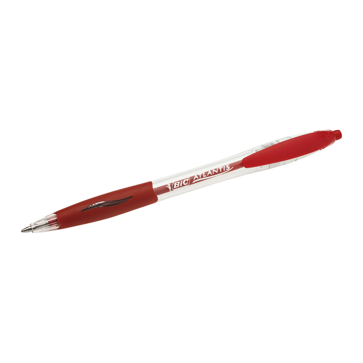 Balpen bic atlantis clic rood - 0