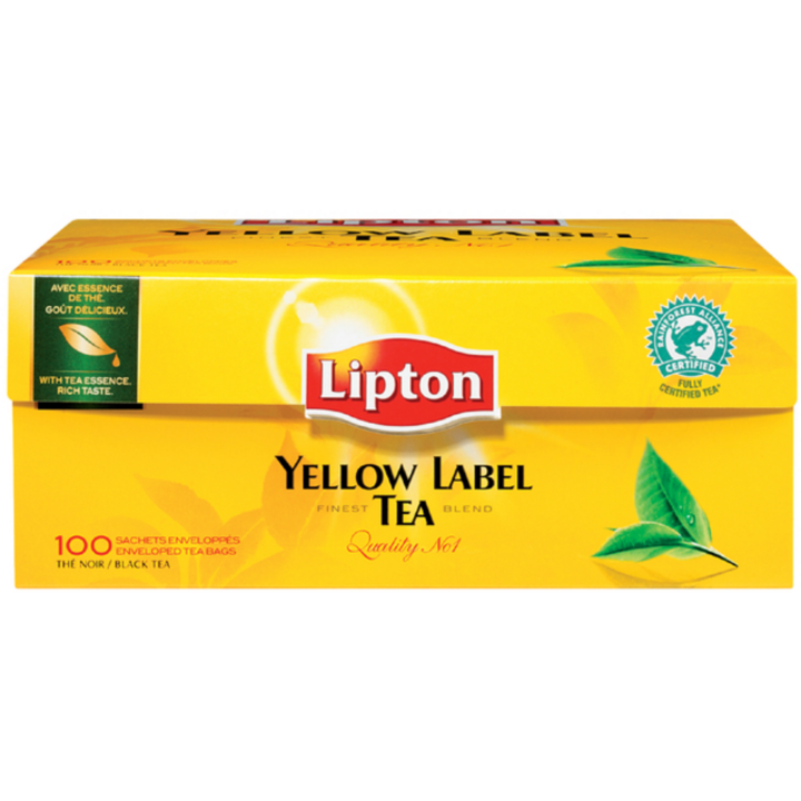 Lipton, thee in envelop, 1,5 gram, yellow label, 25915701 (100 stuks) - 1