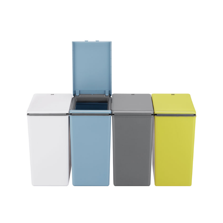 Morandi, afvalscheidingsbak, 20 liter, blauw, VB 618720 - 3