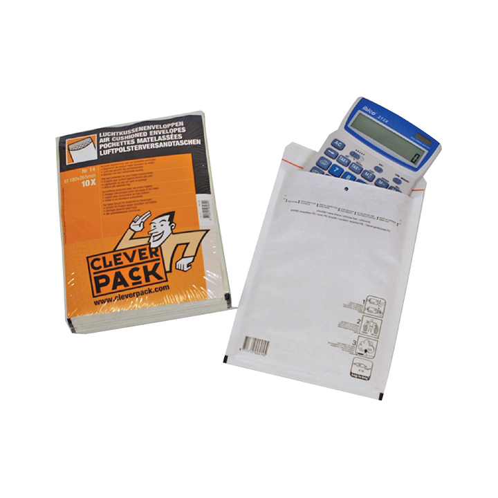 Envelop cleverpack luchtkussen 13 172x225 10st wit - 0