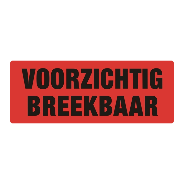 Waarschuwingsetiket voorzichtig breekbaar 500st(76820) - 0