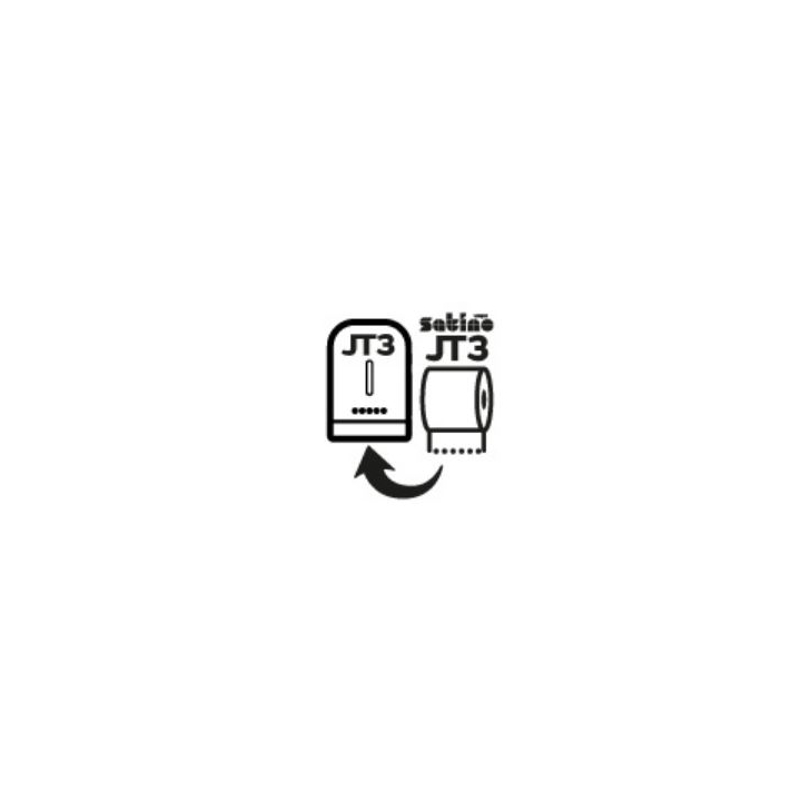 Satino by WEPA | Systeemrol Toiletpapier Dispenser | JT3 | Wit | 332540 - OP=OP AANBIEDING - 1