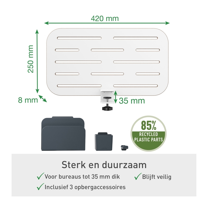 Bureau ophangbord leitz ergo klein(65480000) - 1