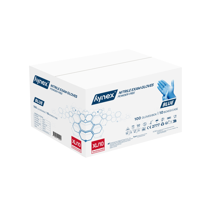 Hynex | Nitril Handschoen | Maat XL | Blauw | Ongepoederd | 30004104 (100 stuks) - 1
