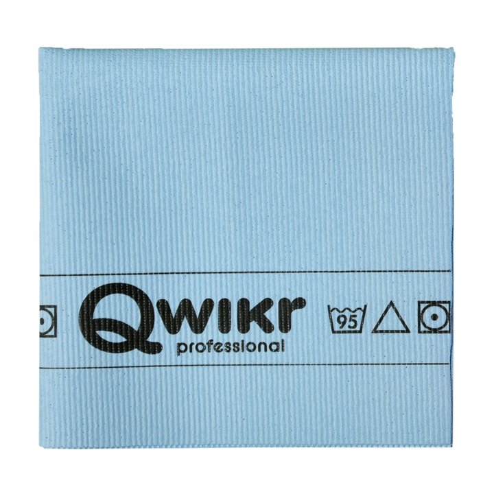 Qwikr, microvezeldoek, 40x32cm, blauw (50 stuks) - 0