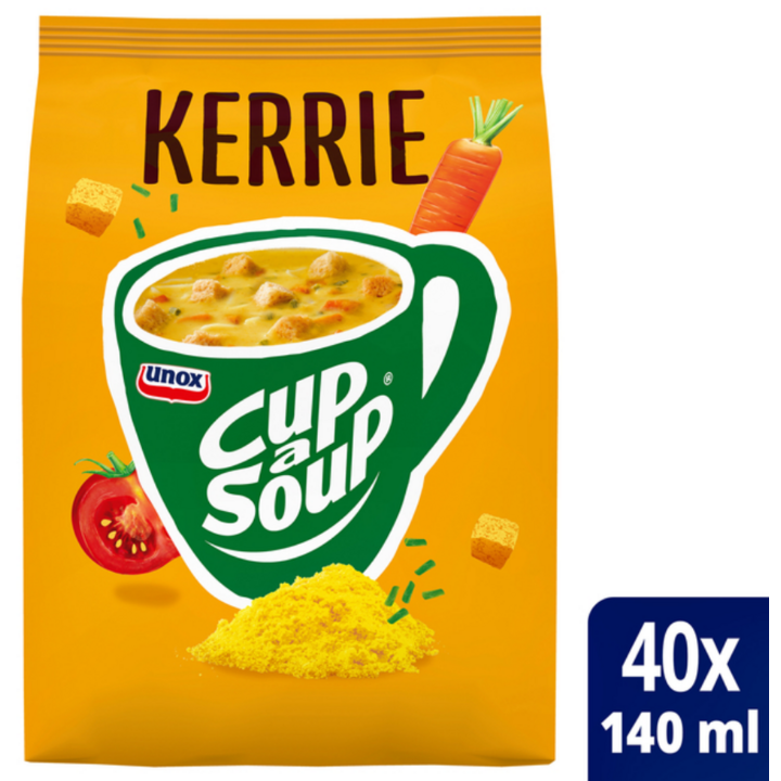Cup-a-Soup, machinezak soep, 140ml, kerrie (40 porties) - 0