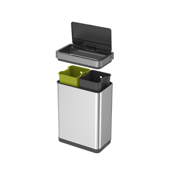 Eko, Mirage X Sensor Bin, 2x20 liter, mat RVS, VB 926040 - 1