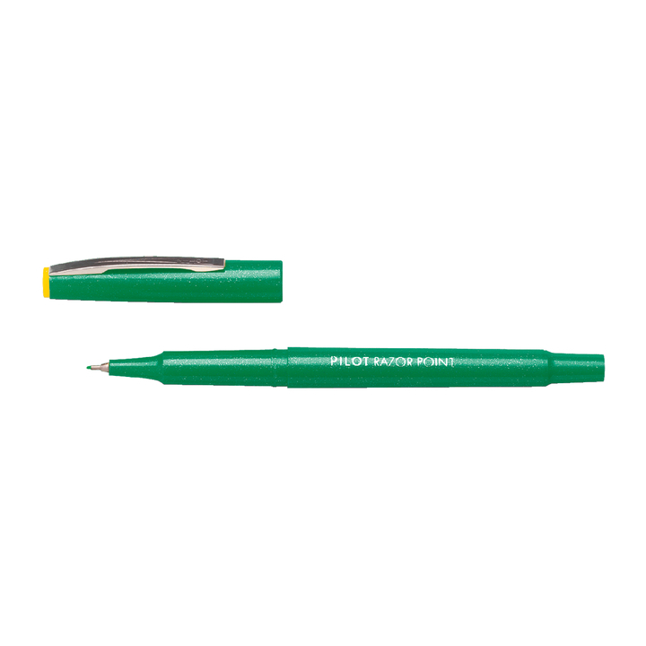 Fineliner pilot razor point sw-10 pp 0.3mm groen - 0