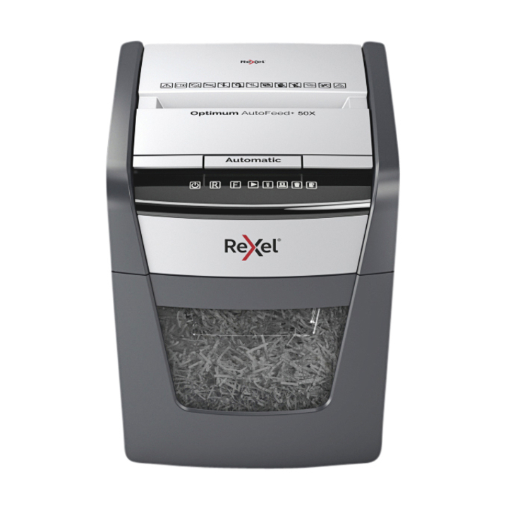 Papiervernietiger rexel optimum auto+ 50x 4x28mm(2020050xeu) - 0