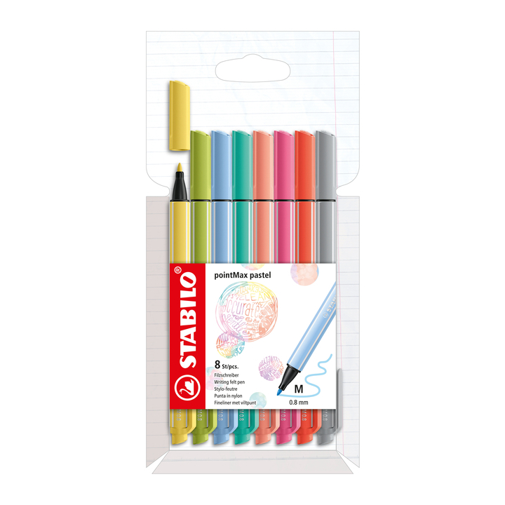 Viltstift stabilo point max 488/8-02 ass(488/8-02) - 0