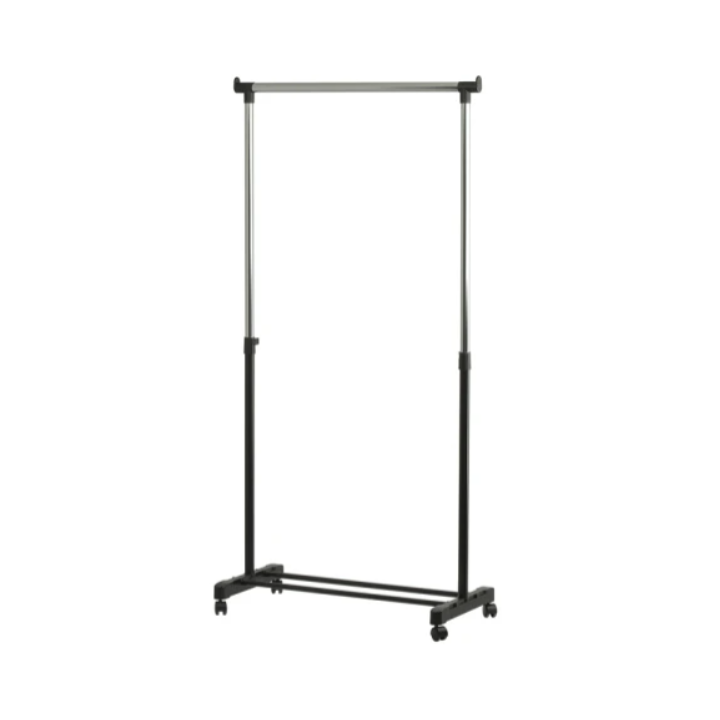 Mobiel Kledingrek Enkel | Zwart/Chroom | VB 200950 - 1