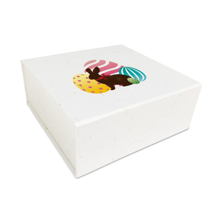 Luxe pasen magneetdozen,Easter eggs (14x14,5x5,7) - 0