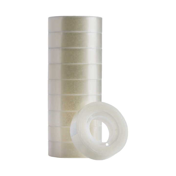 Quantore, plakband, 15mm x 33mtr, kleine kern, transparant - 0
