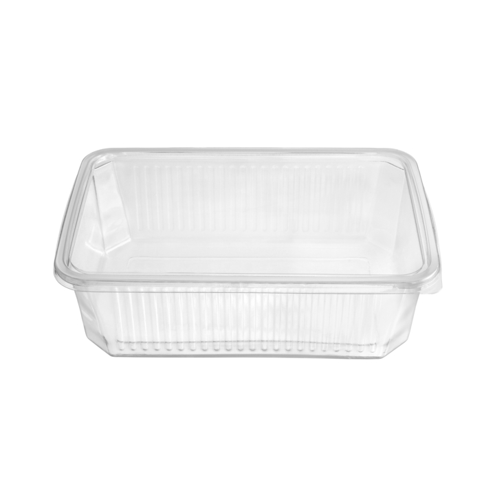 Rib schaal, PP, 187x137x25mm, transparant (720 stuks) - 0