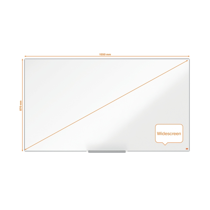 Whiteboard nobo impression pro 1550x870mm emaille(1915251) - 2