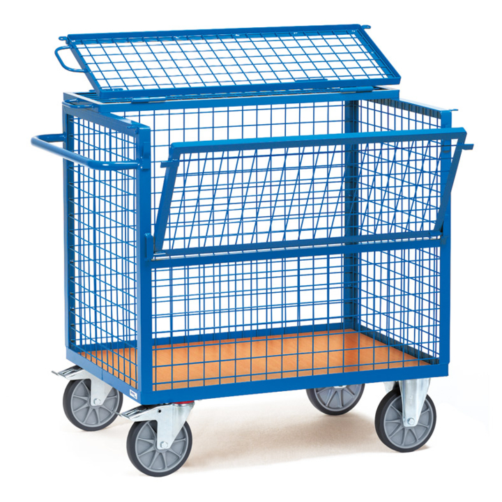 Gaaswandwagen met deksel, 1200x800mm Draagverm. 600kg - 0