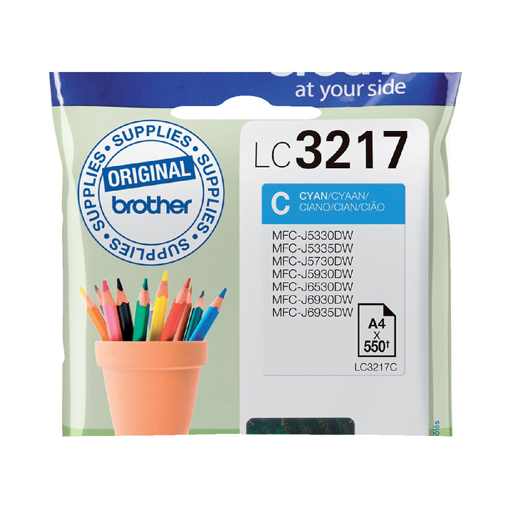 Inkcartridge brother lc-3217 blauw(lc3217c) - 0