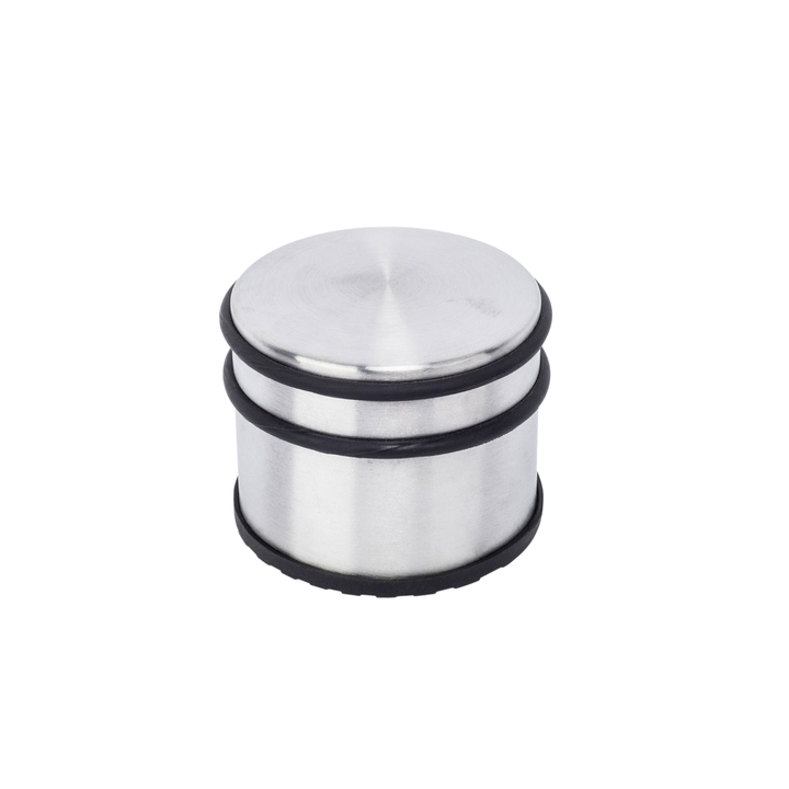 Deurstopper brasq met rubberen ringen rvs(8702601) - 0
