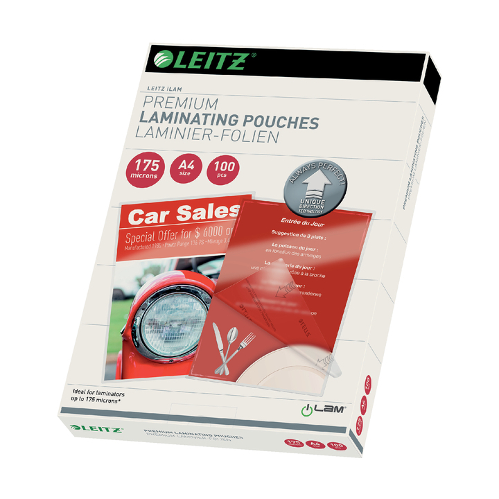 Lamineerhoes leitz ilam a4 2x175micron(74830000) - 0