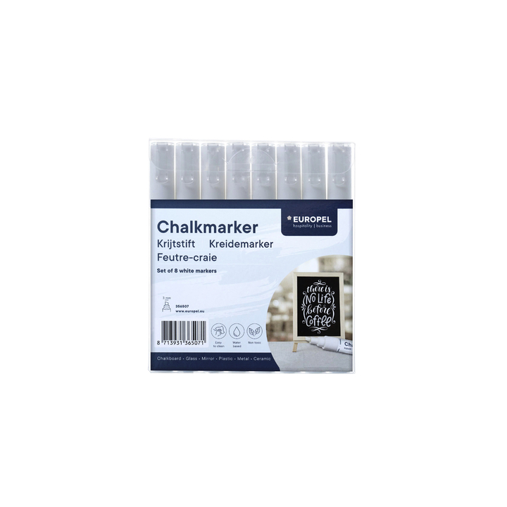 Krijtstift europel 3mm wit(356507) - 1
