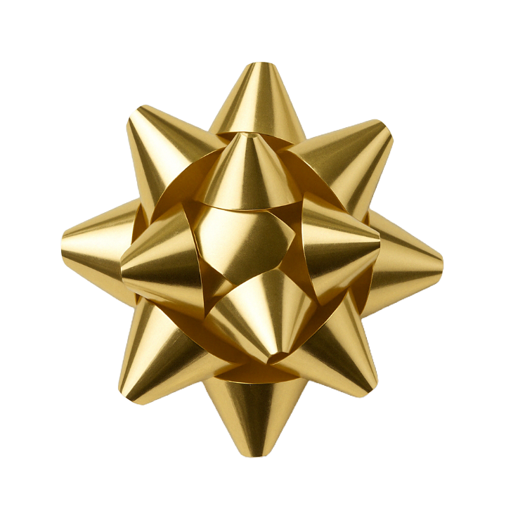 Starbow Met Krullint Goud  Ds50 - 0