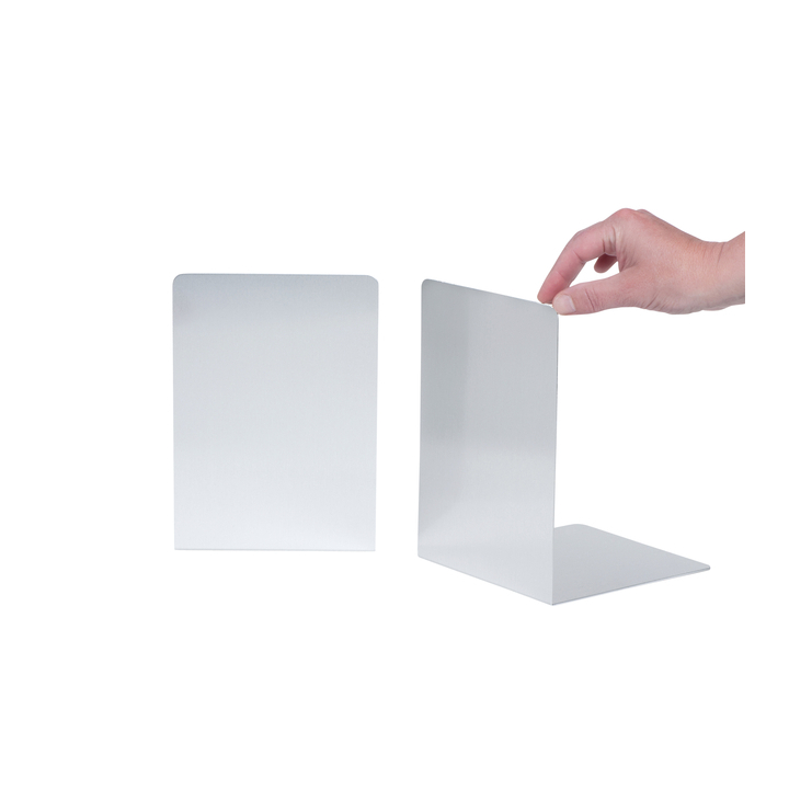 Boekensteun maul 16x15x21cm aluminium zilver(3527908) - 3