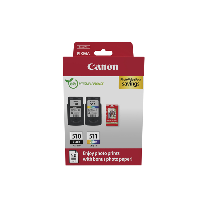 Inkcartridge canon pg-510/cl-511 multipack(2970b010) - 0