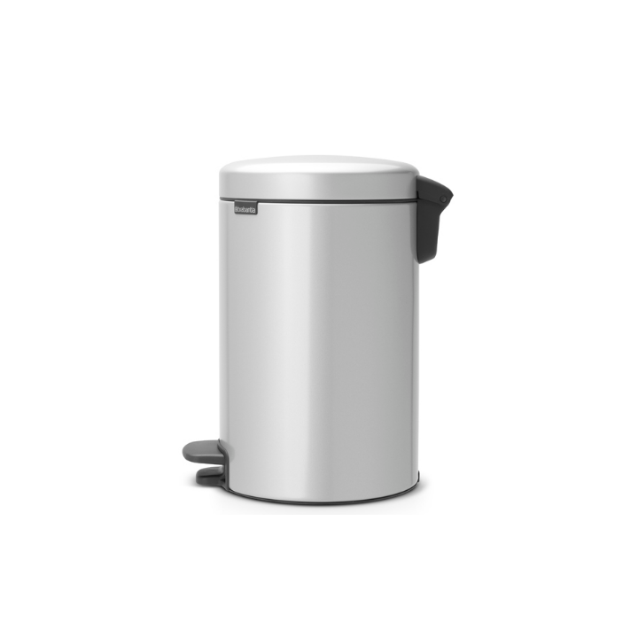 Brabantia, pedaalemmer, 12 liter, metallic grijs, VB 113680 - 1