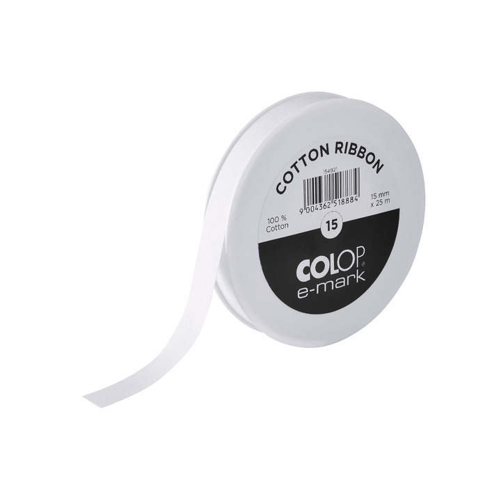 Tekststempel colop e-mark lint katoen 15mm x 250mm(154921) - 0