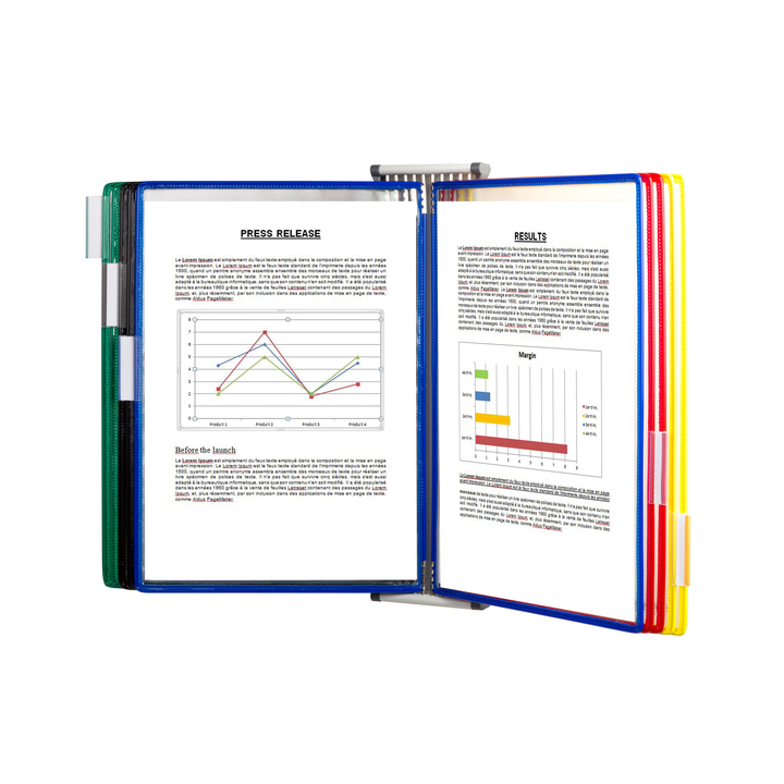 Zichtpanelensysteem wand tarifold metaal a4 ass(414109) - 2