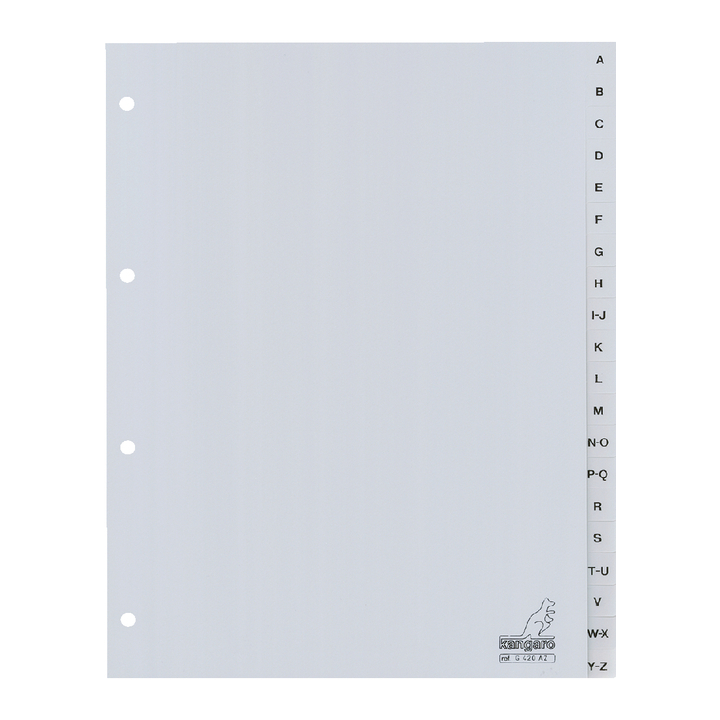 Tabblad kangaro g420az a4 4r a-z pp 20dlg grijs(g420az) - 0