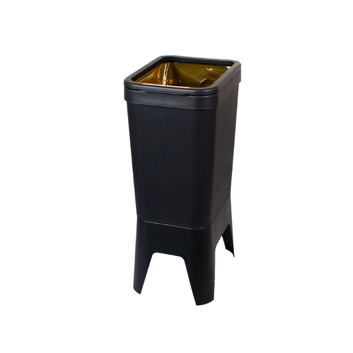Bonton Circubin, open afvalbak, 40 liter, grijs, VB 012626 - 0